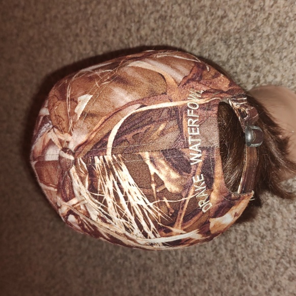 Drake Waterfowl Camo Tuck Strap Cap Trucker Hunter Hat Realtree Advantage Max - Picture 4 of 9
